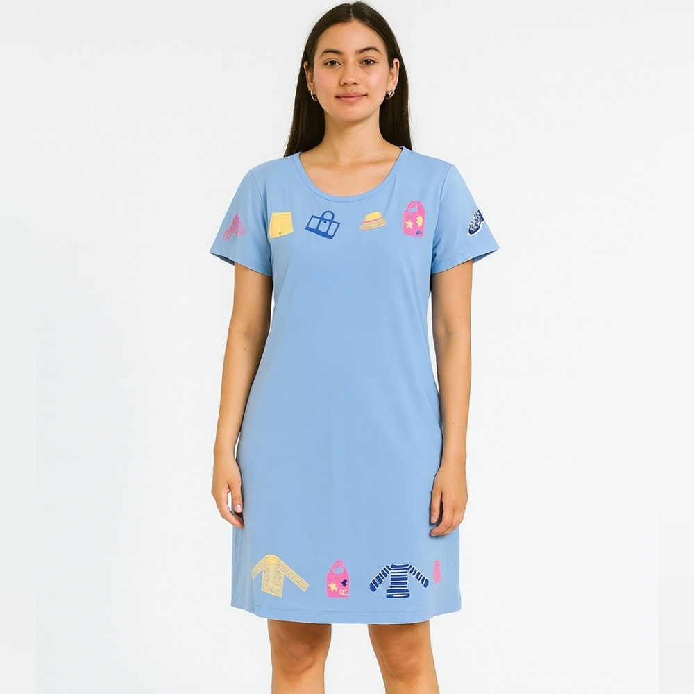 Michael Simon Lite‎ Artist Summer Tshirt Dress Size large